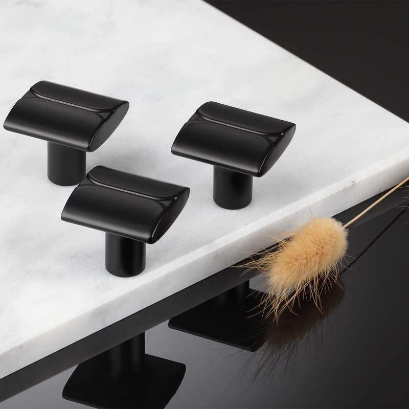 AITITAN 10 Pack Matte Black Cabinet Knobs Black Knobs for