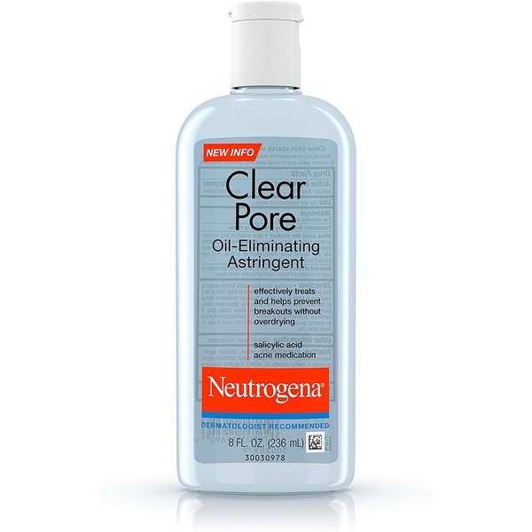 Neutrogena Clear Pore Oil Eliminating Astringent, 8 Fl Oz