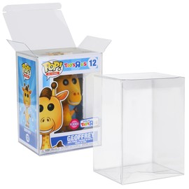 JDS Pop Protector Case for 4 Inch Funko Pop Figures (25 Pack) -Strong Extra Thick Crystal Clear Heavy Duty Plastic Display Box - Perfect for Vinyl Figures & Protective Film Locking Tab 100% Recyclable