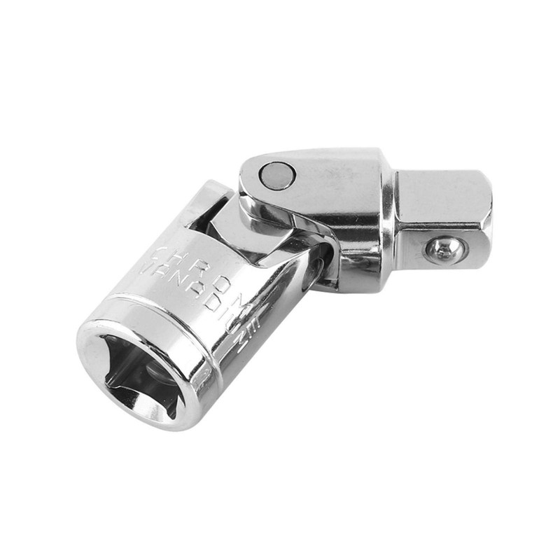 Jeanoko Socket Adapter Chromium-Vanadium Steel Universal Joint Swivel Flexible Socket