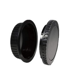 2 x rear lens caps + 2 x housing caps for Canon EF/EF-S T7/T6/T5/T7i/T6i (750D)/T5i(700D)/T4i/T3i/SL3i/SL2 (200D)/SL1/760D,60D,60D,60D,60D,2 700D D,7 7 7d,36d,40d,40d,40d,24d (2 set)