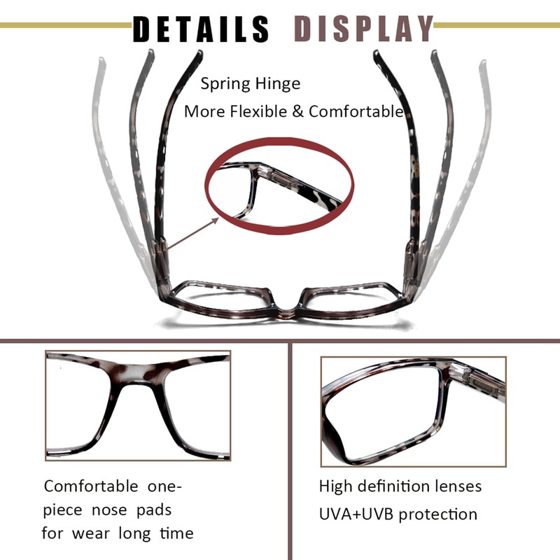 BIENCOOL Blue Light Blocking Reading Glasses,Readers for Men Women Spring