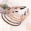 Luixenir 6 Pcs Fashion Crystal Rhinestone Headbands Sparkly Diamante Hairbands