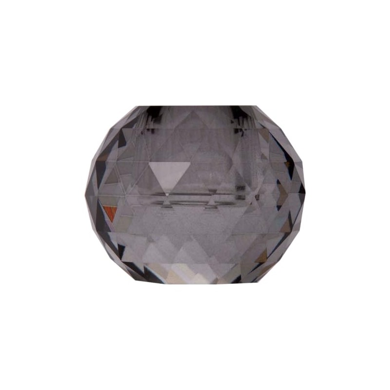 Crystal Holder Smoke Grey 4.5 x Diameter 6 cm