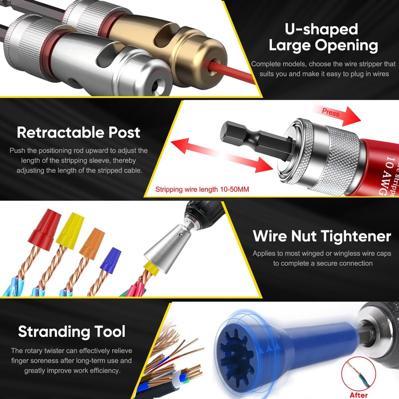 US Regulations Wire Stripping for Drill, Wire Stripping Tool &