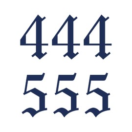 Tattwo.me 2 Week Waterproof Temporary Plant Tattoos - Angel Numbers 444 and 555 - EU Compliance - Vegetable Ink - Tattoo Pad Size: 5 x 5cm (P0066)