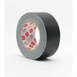Strong Holding Power - Black 2 in X 30ya Hybrid Gaffer Tape + Duct Style Matte Surface 12 mil - Heavy Duty USA Brand DGTAPE | Outdoor UV Stable Resistance (MATT Strong Black, 2inX30Ya)