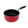 Honey Cook PR4086 Snow Flat Pot, Red/Black, 14.0 x 7.3