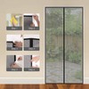 MYCARBON Fly Screen for Doors and Windows, Polyester, Black Stripes,