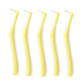 Ontaft Brush, Dental Oral Care Pecure, M (Medium), Yellow (Set of 24)