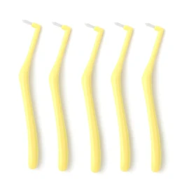 Ontaft Brush, Dental Oral Care Pecure, M (Medium), Yellow (Set of 24)