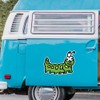 Extra Large 460mm 'Colourful Caterpillar' Permanent Sticker Decal for Cars/Windows/Bins/Walls