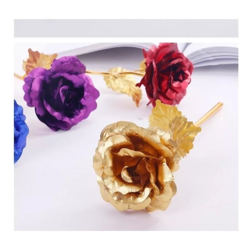 Lion Lindo Regalo De Rosa Con Luz Led Galaxia