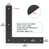 6 Pcs Black Flat L Bracket, 9½" Steel Mending Plate