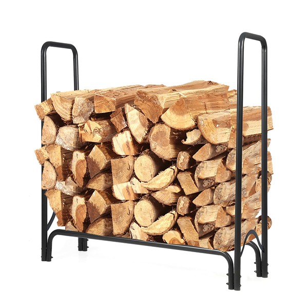 Bettermade Firewood Rack, 4ft firewood rack outdoor with cover for