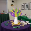 Yen Jean 52Pcs Mardi Gras Feathers Leaves Decorations - Green