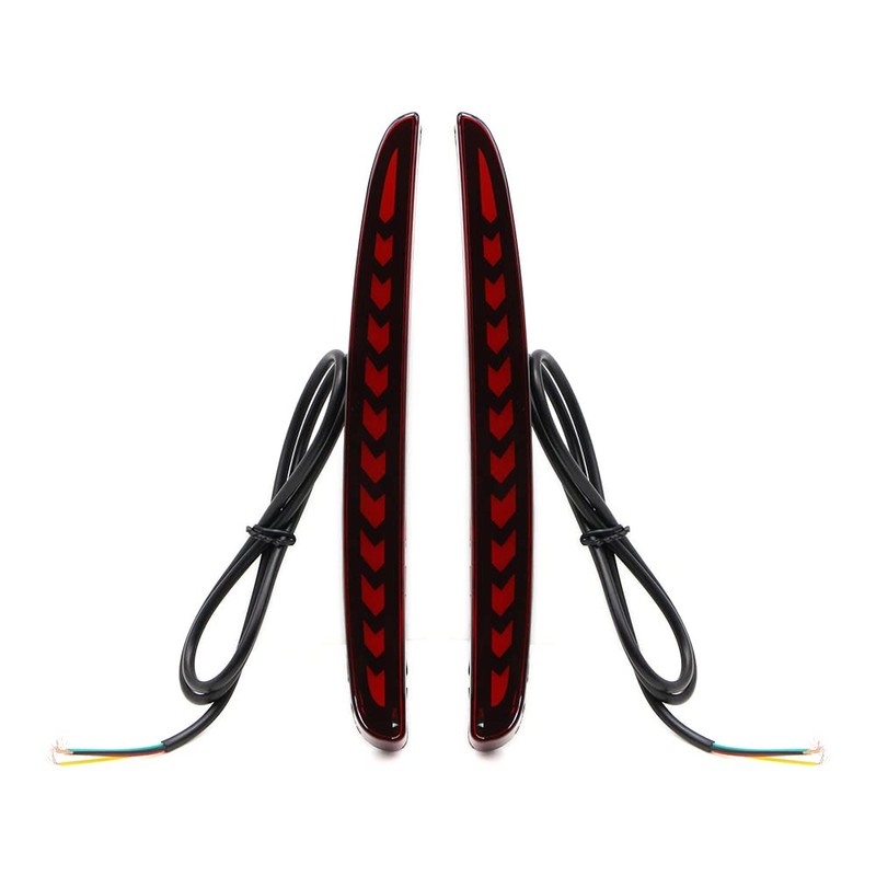 Dreamseek LED Reflector Rear Bumper Tail Light for Honda Civic