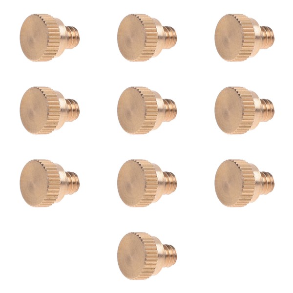 Bluecell World BCP 10PCS 10/24 Screw Thread Brass Misting Nozzle Plug for Outdoor Cooling System