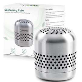 Refrigerator Deodorizer – Lasts for 10 Years, Long-Lasting Odor Eliminator for Fridge, Closet, Car -More Effective Than Baking Soda Charcoal Air Purifier - Nano Catalyst Technology (1 Pack)