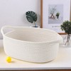 Storage Basket, Gift Basket, Empty Cotton Rope with Handles, Braided