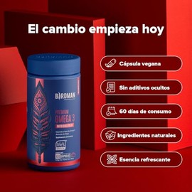 Birdman Omega 3 Vegano Premium | Ratio DHA:EPA 4:1 | a base de Algas | 100% Vegetal, Sin Contaminantes | Cápsula Vegana | 60 Porciones | 120 Cápsulas