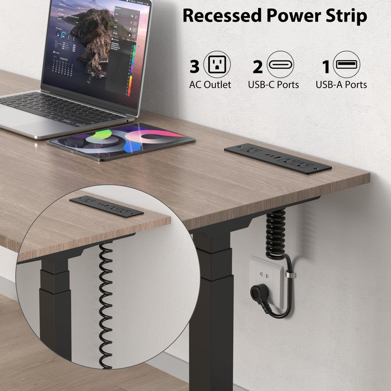 Drawer Outlets, Furniture Recessed Power Strip with PD 20W 2