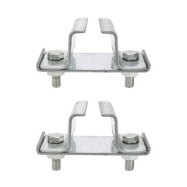 T Tulead Channel Trolley Track Support Hanger Bracket Stainless Steel Troller Hanger Support Pack of 2