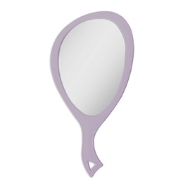 Zadro Teardrop Large Hand Mirror Handheld Mirror for Hair Cutting Self Ergonomic Hand Mirrors with Handle Glass Mirrors