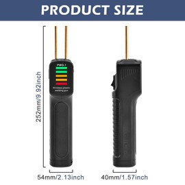 300W Cordless Plastic Welder Tool, Portable Plastic Welding Kit Hot Stapler with LED Light, 2 in 1 Plastic Welder Soldering Gun with Weld Rods, 200 Hot Staples in 4 Types