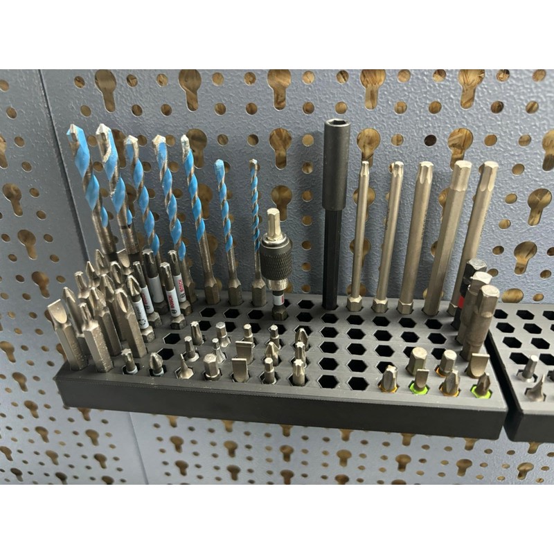 Shelf for 90 Bits Suitable for Küpper Perforated Wall and