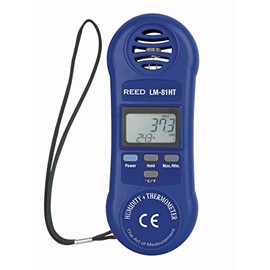 REED Instruments LM-81HT Thermo-Hygrometer, 32 to 122°F (0 to 50°C), 10-95% RH,