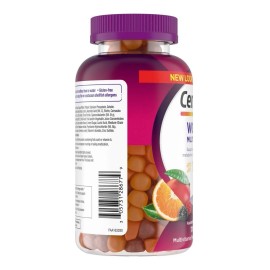 Multivitaminico Centrum Para Mujer Sabor Frutas 170 Gomitas formulado para promover el bienestar de todo el cuerpo con el 100% del valor diario recomendado de vitaminas B12 D y biotina para la mujer