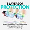 PROSPEK Blue Light Reading Glasses for Men and Women, Computer