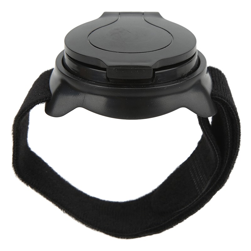 Bicycle Mirror Nylon Wrist Arm Strap Convex Design Black 5cm