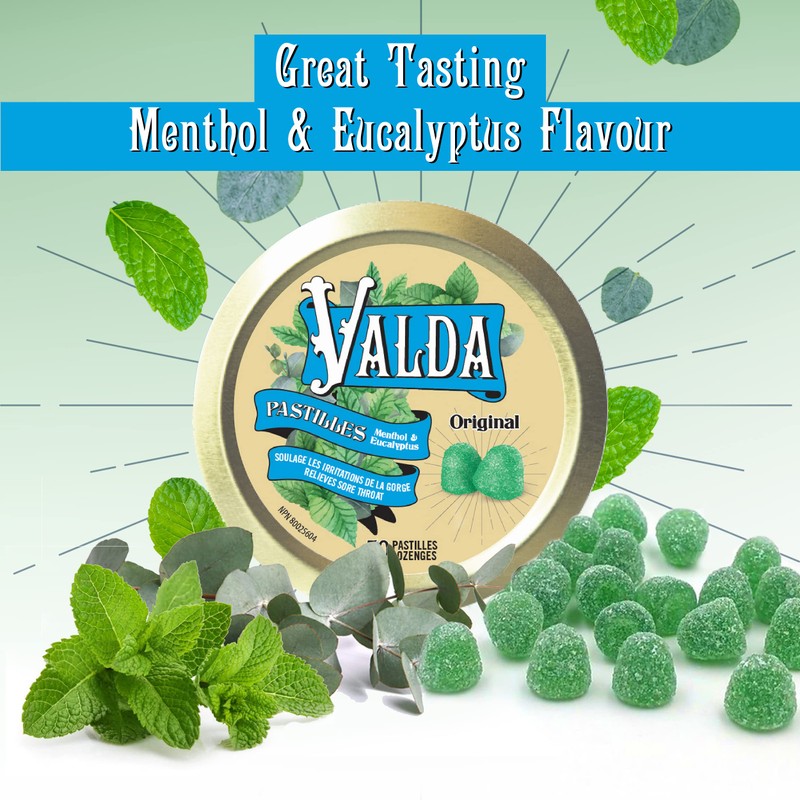 Valda Original – Menthol & Eucalyptus – Sore Throat &