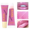 Pink Lip Gloss, Metallic Nude Lipgloss, Glitter Shimmer Tinted Lip