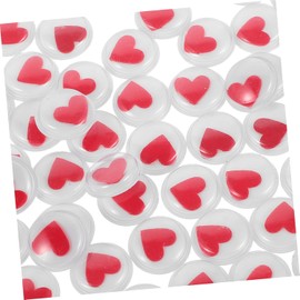 Vaguelly 480 Ojos Móviles Autoadhesivos de Plástico Forma de Corazón para Manualidades Infantiles, Fáciles de Usar en Decoración y Scrapbooking