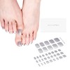 DANNI & TONI Semi Cured Gel Toenail Strips Sliver (Gloss