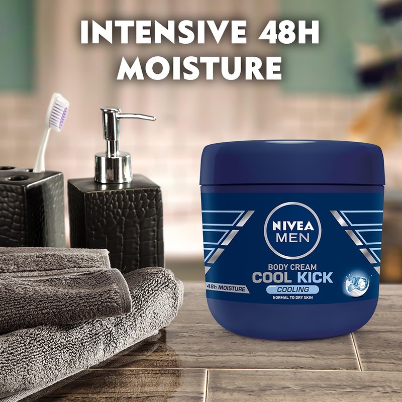 Nivea Men Cool Kick Body Cream - 13.5 Fl Oz