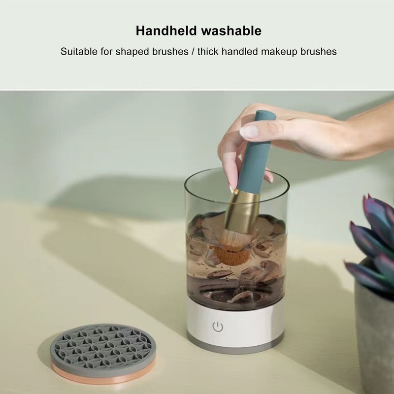 Wireless Makeup Brush Cleaner Machine 7000RPM Auto Rotating USB Electric