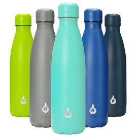 BJPKPK Stainless Steel Water Bottles 17oz Insulated Water Bottle for Travel,Turquoise