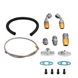 ZJMTOCYU Turbo Oil Feed and Return Line Kit for Falcon BA BF XR6 FG GT30 GT3582, Easy Installation, High Strength Materials