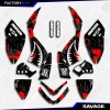 Factory EFX Black & Red Savage Camo Racing Graphics kit