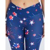 sissycos Women's 4th of July American Falg Crossover Leggings High