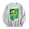 Inside Out 2 Disgust Character Graphic Crewneck Sweatshirt, US Warehouse,