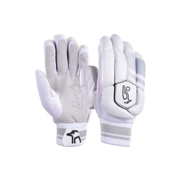 KOOKABURRA Ghost 5.1 Batting Gloves - a r/h,White/Grey