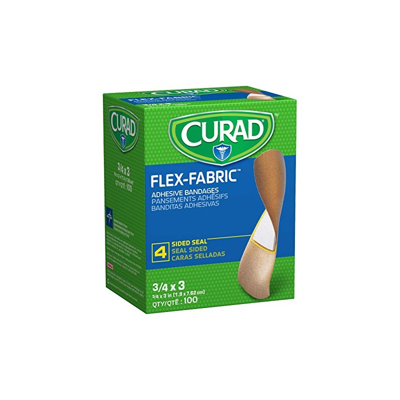 Curad Flex - Vendas adhesivas de tela, tamaño del vendaje