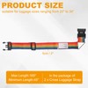 sourcing map Cross Luggage Straps with Combination Lock Name ID