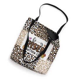 Religious Divine Harmony He Is Risen Animal Print Tote Bag