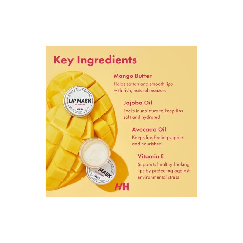 Exfoliante Labial Handmade Heroes Coconut Lip Scrub, 100 Natural Vegan,